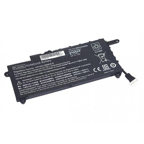 Батарея для ноутбука HP PL02 Pavilion 11 7.6V Black 3800mAh OEM (64958)