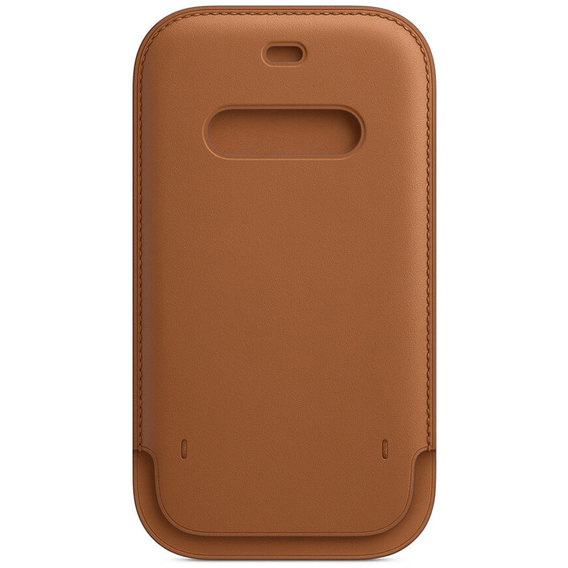 Аксессуар для iPhone Apple Leather Sleeve Case Saddle Brown (MHYC3) for iPhone 12/iPhone 12 Pro