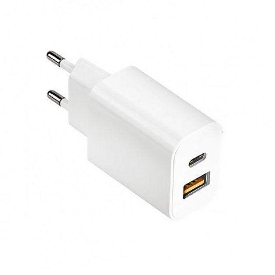 Зарядное устройство COTEetCI Wall Charger USB-C and USB 20W White (CS8870-U)