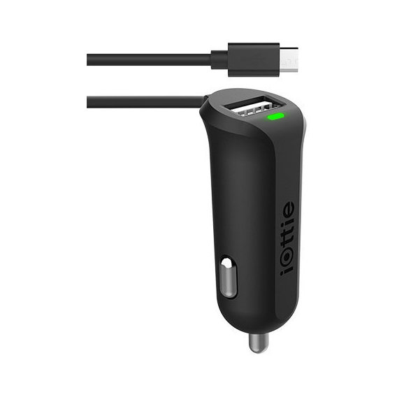 Зарядное устройство iOttie USB Car Charger Rapid Volt Mini with microUSB Cable Black (CHCRIO102)
