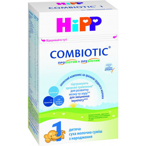 Детская Смесь Hipp Combiotic 1, 500 гр (9062300138747)