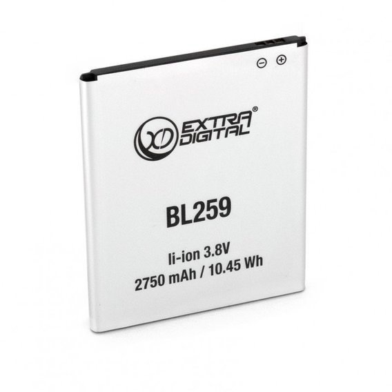 Аккумулятор ExtraDigital 2750mAh (BL259) for Lenovo K5