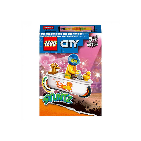 Конструктор LEGO City Каскадерский мотоцикл для игры в ванной (60333)