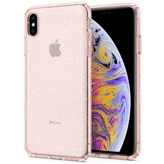 Аксессуар для iPhone Spigen Liquid Crystal Glitter Rose Quartz (065CS25124) for iPhone Xs Max