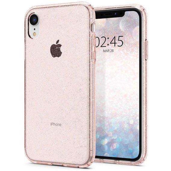 Аксессуар для iPhone Spigen Liquid Crystal Glitter Rose Quartz (064CS24868) for iPhone Xr