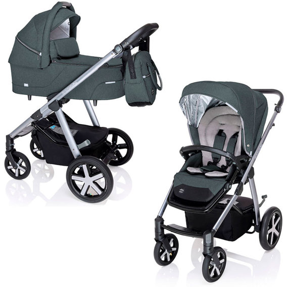 Универсальная коляска 2в1 Baby Design Husky NR 17 GRAPHITE