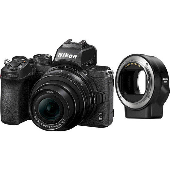 Nikon Z50 kit (16-50mm) VR + FTZ Mount Adapter (VOA050K004)