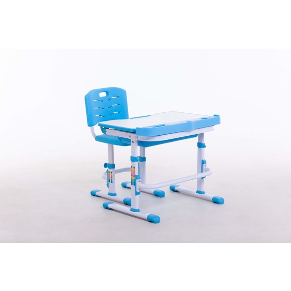 Комплект парта+стульчик Bambi М 7038 Blue + подставка для книжек