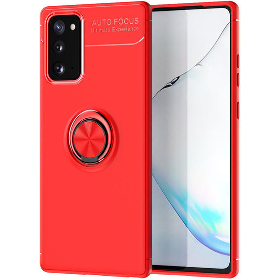 Аксессуар для смартфона TPU Case TPU PC Deen ColorRing Magnetic Holder Red for Samsung N980 Galaxy Note 20
