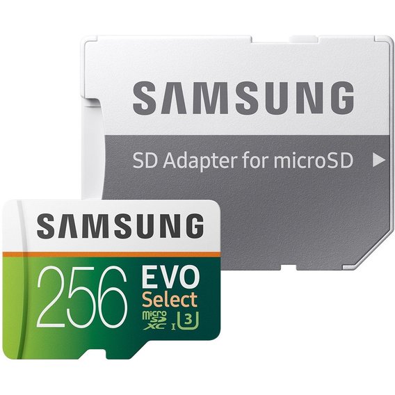 Карта памяти Samsung 256GB microSDXC Class 10 UHS-I U3 + adapter (MB-ME256HA)