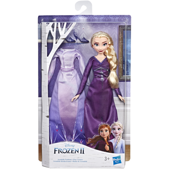 Кукла Hasbro Frozen Холодное сердце 2 с дополнительным нарядом Эльза Frozen (E6907)