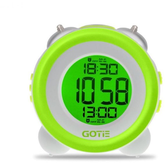 Настольные часы с будильником GOTIE GBE-200Z