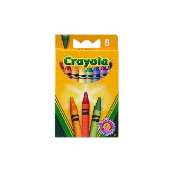 Crayola 8 різнокольорової воскової крейди (0008)