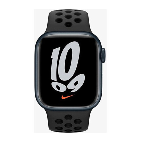 Apple Watch Series 7 Nike 45mm GPS Midnight Aluminum Case with Anthracite/Black Nike Sport Band Approved Витринный образец