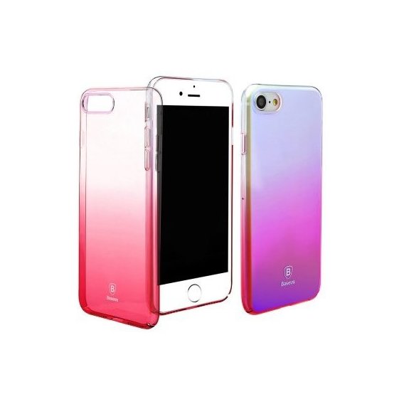 Аксессуар для iPhone Baseus Glaze Case Pink (WIAPIPH7-GC04) for iPhone SE 2020/iPhone 8/iPhone 7