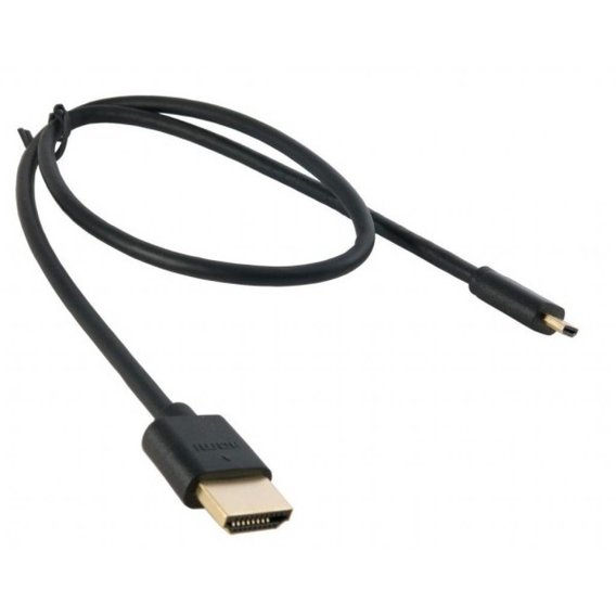 Кабель и переходник Extradigital micro HDMI to HDMI, 0.5m, v 2.0, 36 AWG, Gold, PVC (KBD1678)