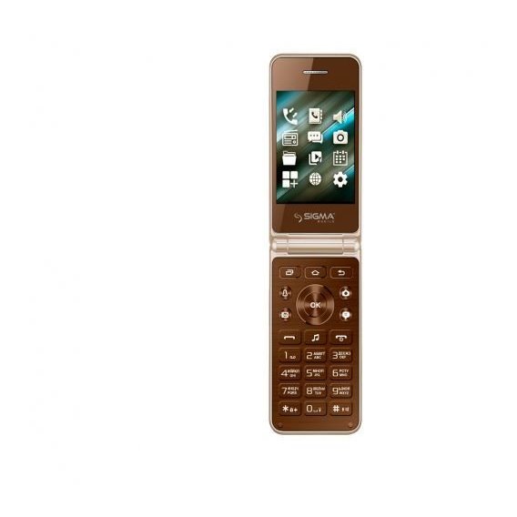 Мобильный телефон Sigma mobile X-style 28 Flip Gold-Mokka (UA UCRF)