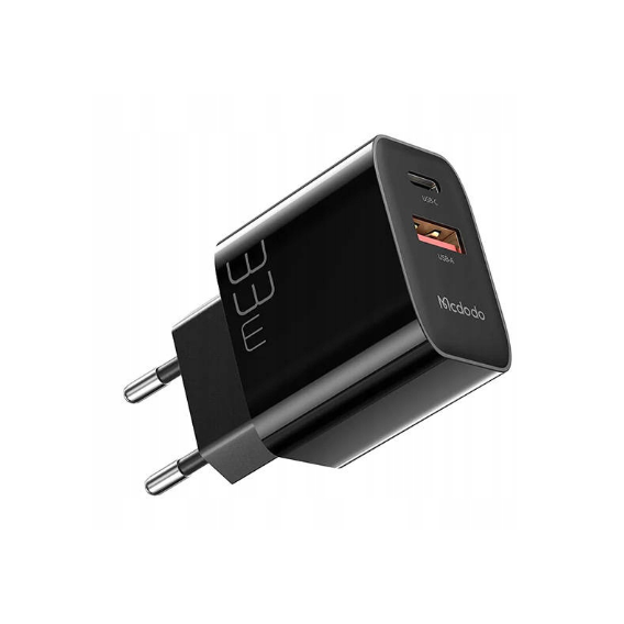 Зарядное устройство Mcdodo Wall Charger USB+USB-C CH-0922 33W with cable USB-C Black