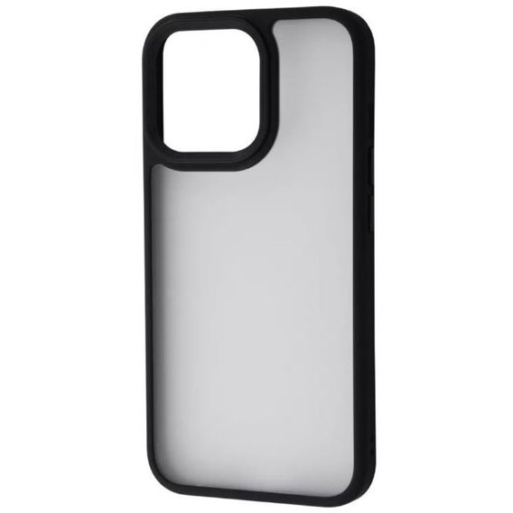 Аксессуар для iPhone TPU Case Shadow Matte Metal Buttons Black for iPhone 13 Pro