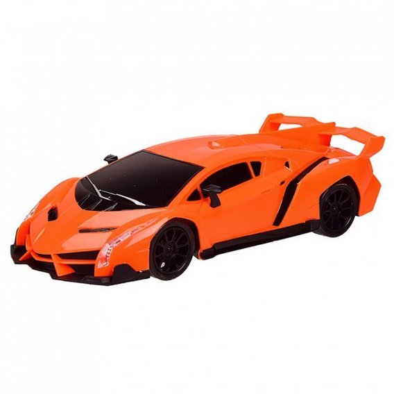 Машинка на радиоуправлении Lamborghini JiaxingYuan 8819-3A, педали+руль (Оранжевый)