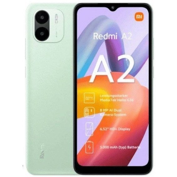 Смартфон Xiaomi Redmi A2 2/32Gb Light Green (Global)