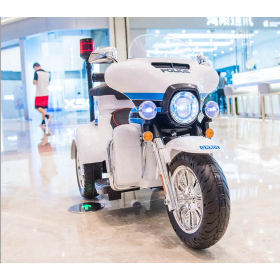 Трёхколёсный мотоцикл Kidsauto Police белый
