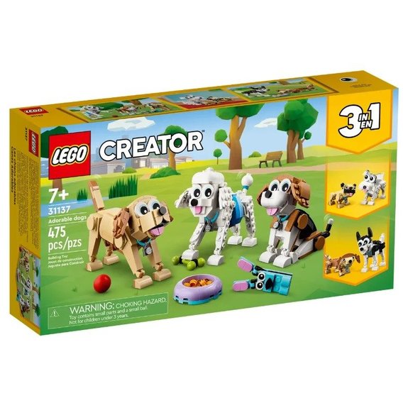 Конструктор LEGO Creator 3-in-1 Очаровательные собачки 475 деталей (31137)