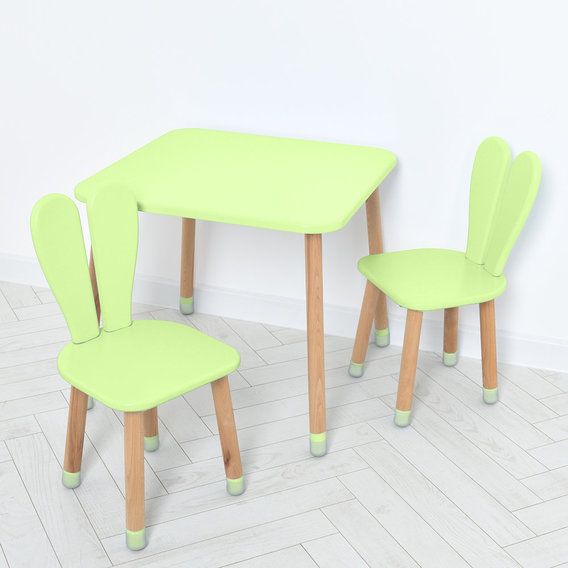 Столик с 2-мя стульями Bambi 04-025G + 1 Зеленый