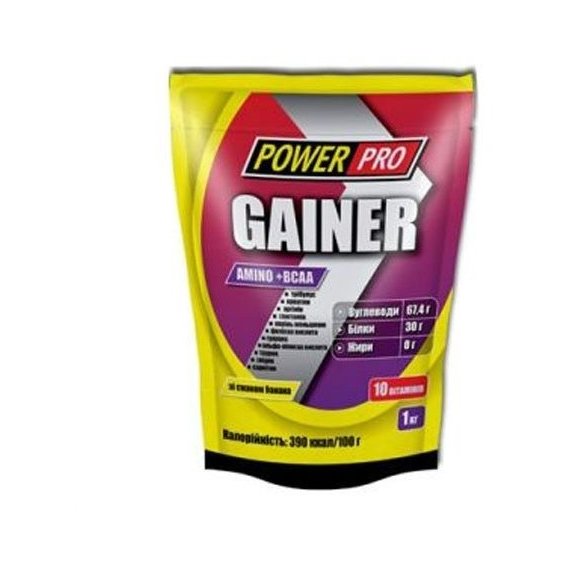 Гейнер Power Pro Gainer 1000 g /25 servings/ Банан