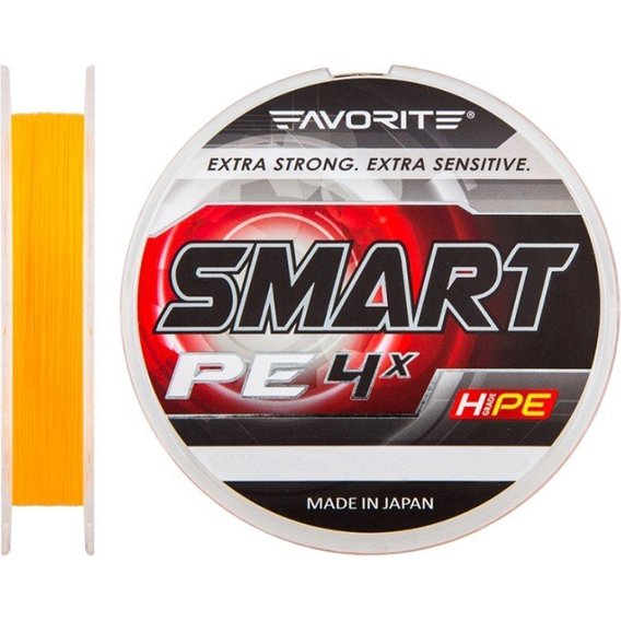 Favorite Smart PE 4x 150м, #3.0/0.296мм, 15.5кг, orange (1693.10.22)