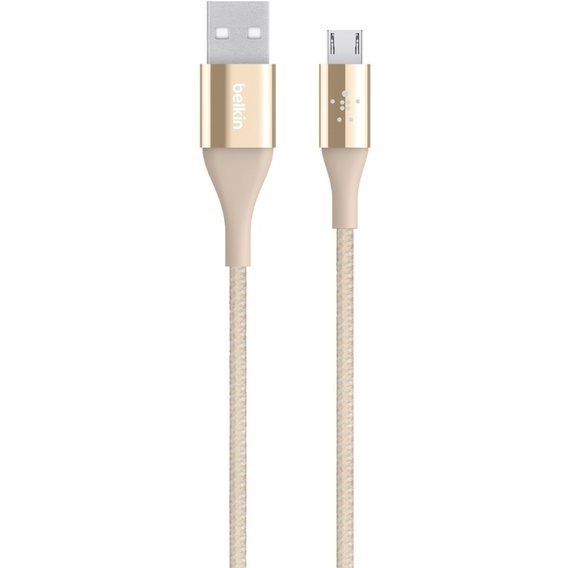 Кабель Belkin USB Cable to microUSB MIXIT DuraTek 2.4A 1.2m Gold (F2CU051BT04-GLD)