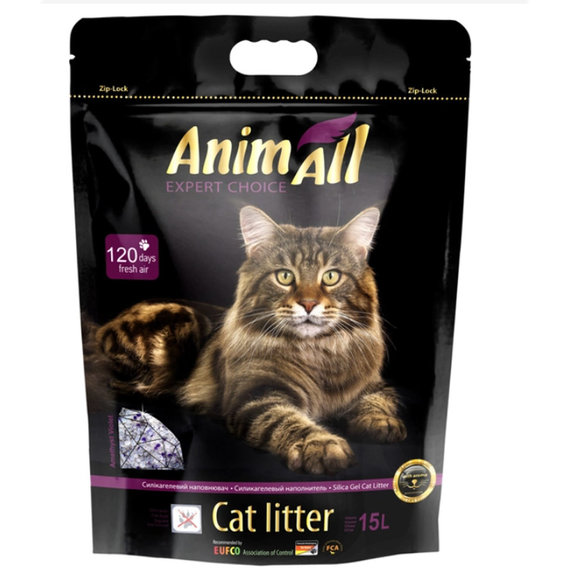 Наполнитель для кошачьего туалета AnimAll фиолетовый аметист 15 л (4820224500621)