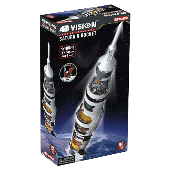 Объемная модель 4D Master "Ракета-носитель Сатурн 5" (26117)
