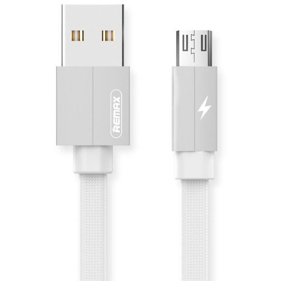Кабель Remax USB Cable to microUSB Kerolla 2m White (RC-094M2M-WHITE)