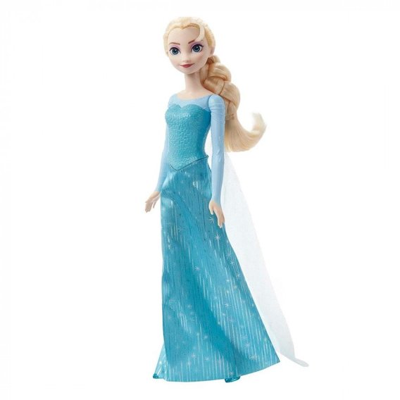 Кукла-принцесса Disney Эльза из м/ф Ледяное сердце в платье со шлейфом (HLW47)