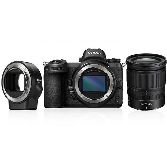 Nikon Z7 kit (24-70mm) + FTZ Mount Adapter + 64Gb XQD