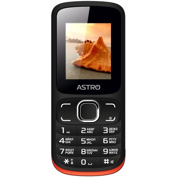 Мобильный телефон ASTRO A177 Black/Red (UA UCRF)