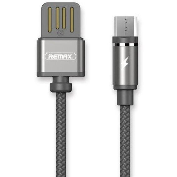 Кабель Remax USB Cable to microUSB Gravity Magnetic 1m Tarnish (RRC-095M-TARNISH)