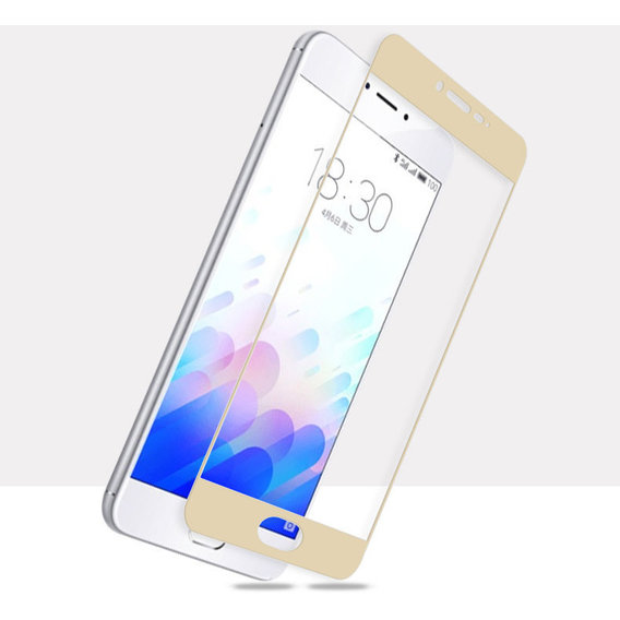 Аксессуар для смартфона Tempered Glass Gold for Meizu M5S