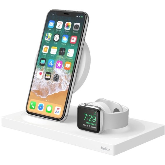 Зарядное устройство Belkin Wireless Charger Base Station White (F8J234VFWHT-APL) for Apple iPhone and Apple Watch