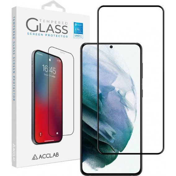 Аксессуар для смартфона ACCLAB Tempered Glass Full Glue Black for Samsung G996 Galaxy S21+