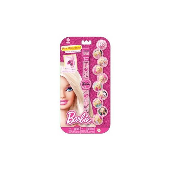 Mattel Часы Barbie с набором сменных панелей для циферблата (BBRJ15)