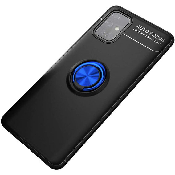 Аксессуар для смартфона TPU Case TPU PC Deen ColorRing Magnetic Holder Black/Blue for Samsung M317 Galaxy M31s