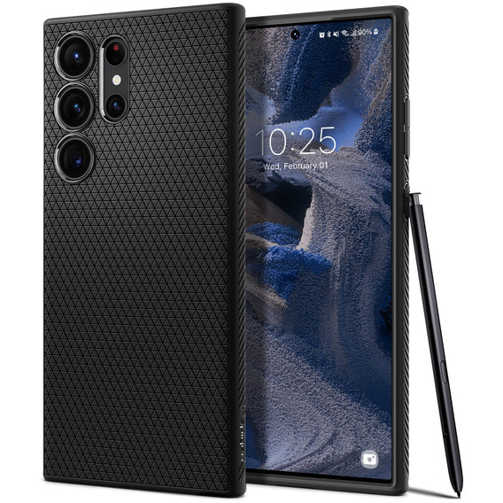 Аксессуар для смартфона Spigen Liquid Air Matte Black (ACS05614) for Samsung S918 Galaxy S23 Ultra