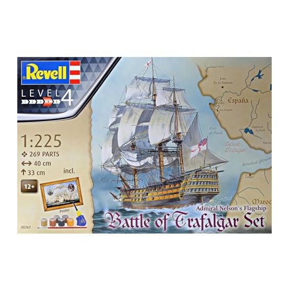Модель Revell Admiral Nelson Flagship: Battle of Trafalgar Корабль 1:225 (5767)