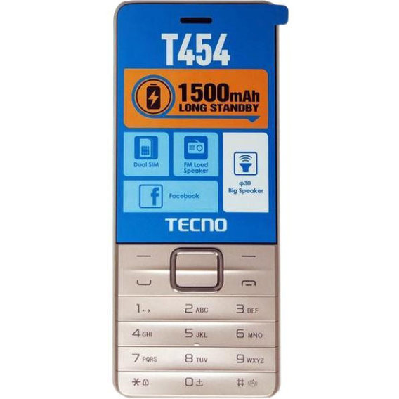 Мобильный телефон Tecno T454 Champagne Gold (UA UCRF)