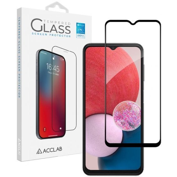 Аксессуар для смартфона ACCLAB Tempered Glass Full Glue Black for Samsung A135 Galaxy A13 4G
