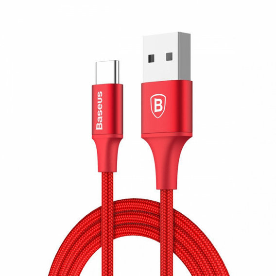 Кабель Baseus USB Cable to USB-C Rapid Indicator 1m Red (CATSU-B09)
