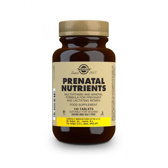 Solgar Prenatal Nutrients Multivitamin & Mineral 120 Tablets