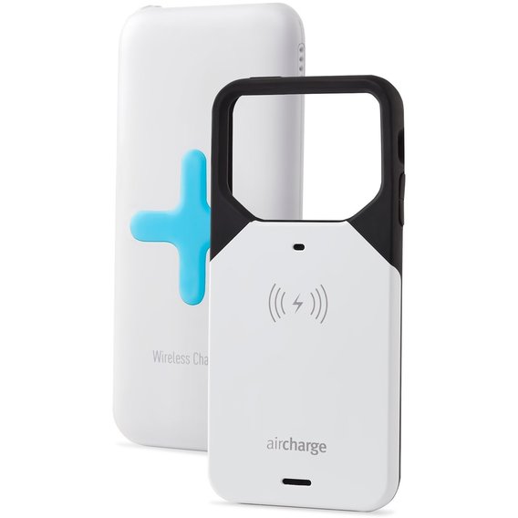 Аксессуар для iPhone HeyFaraday Wireless Charging Case Receiver for iPhone 6/6S with Wireless Power Bank 6000mAh White/Blue (KWPW-06)
